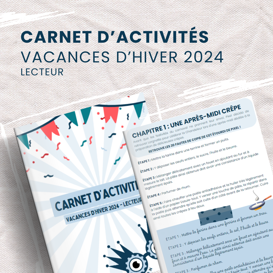 Carnet d'activités vacances d'hiver - lecteur