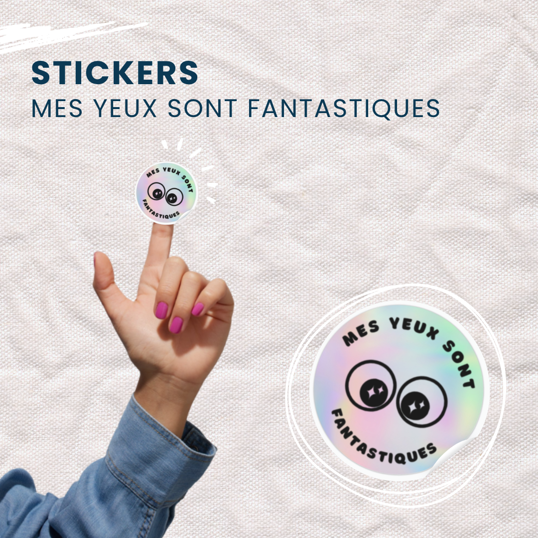 48 Stickers : Mes yeux sont fantastiques