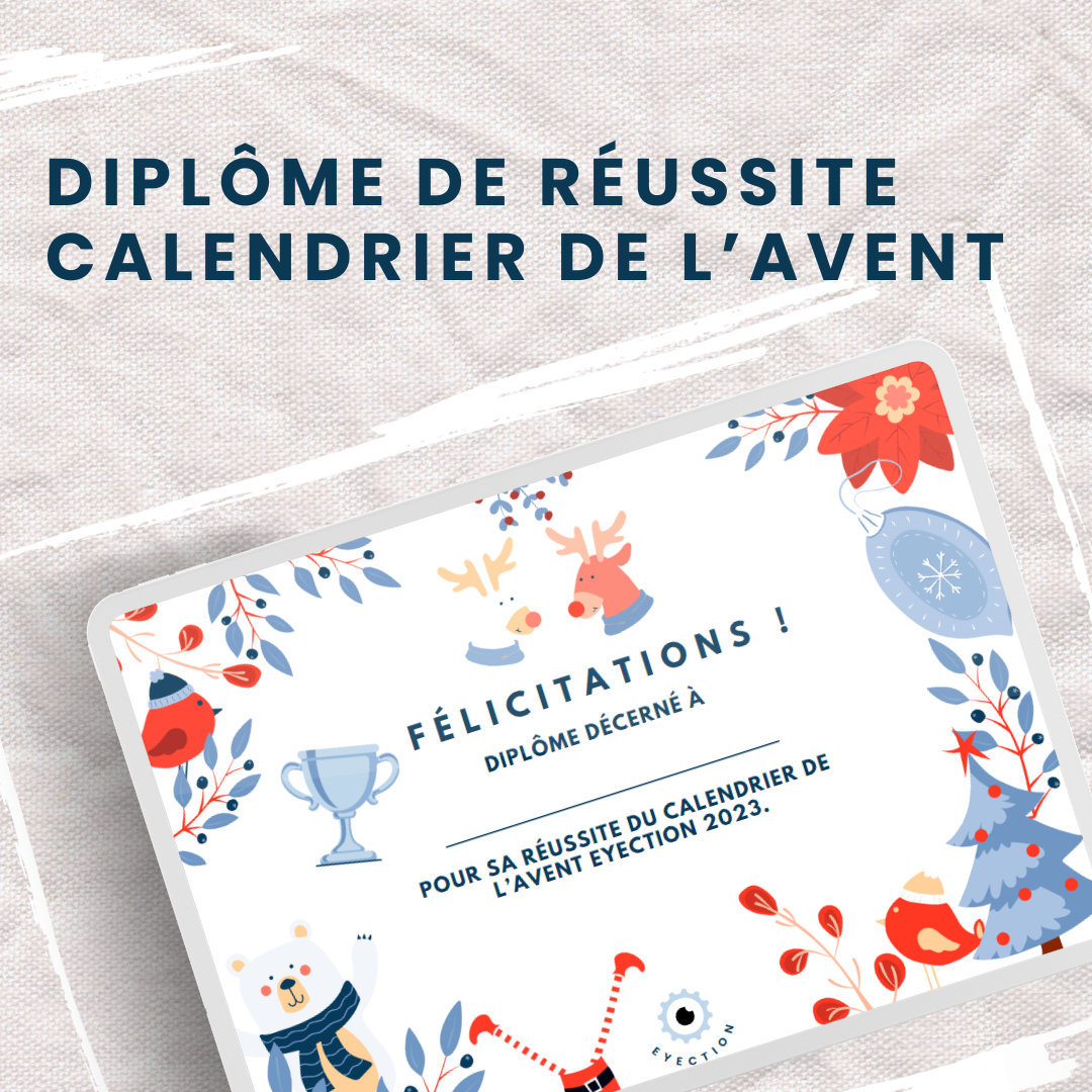 Diplôme de réussite - calendrier de l’avent