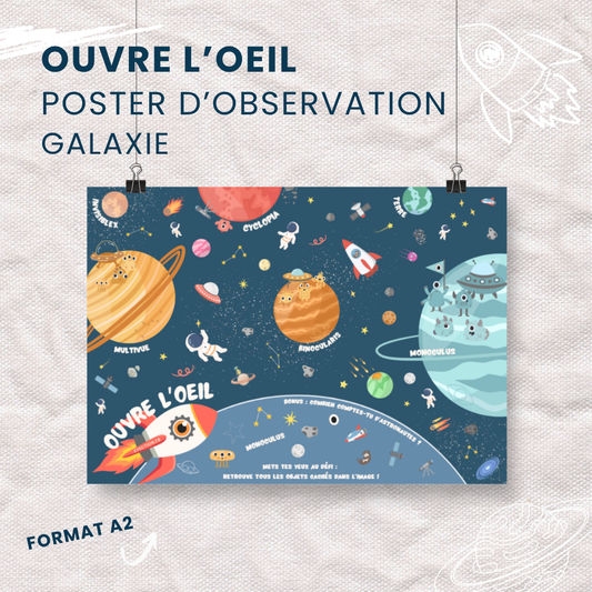 Ouvre l'œil : Poster d'observation - Galaxie