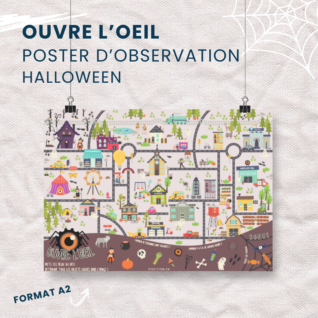 Ouvre l'œil : Poster d'observation - Halloween